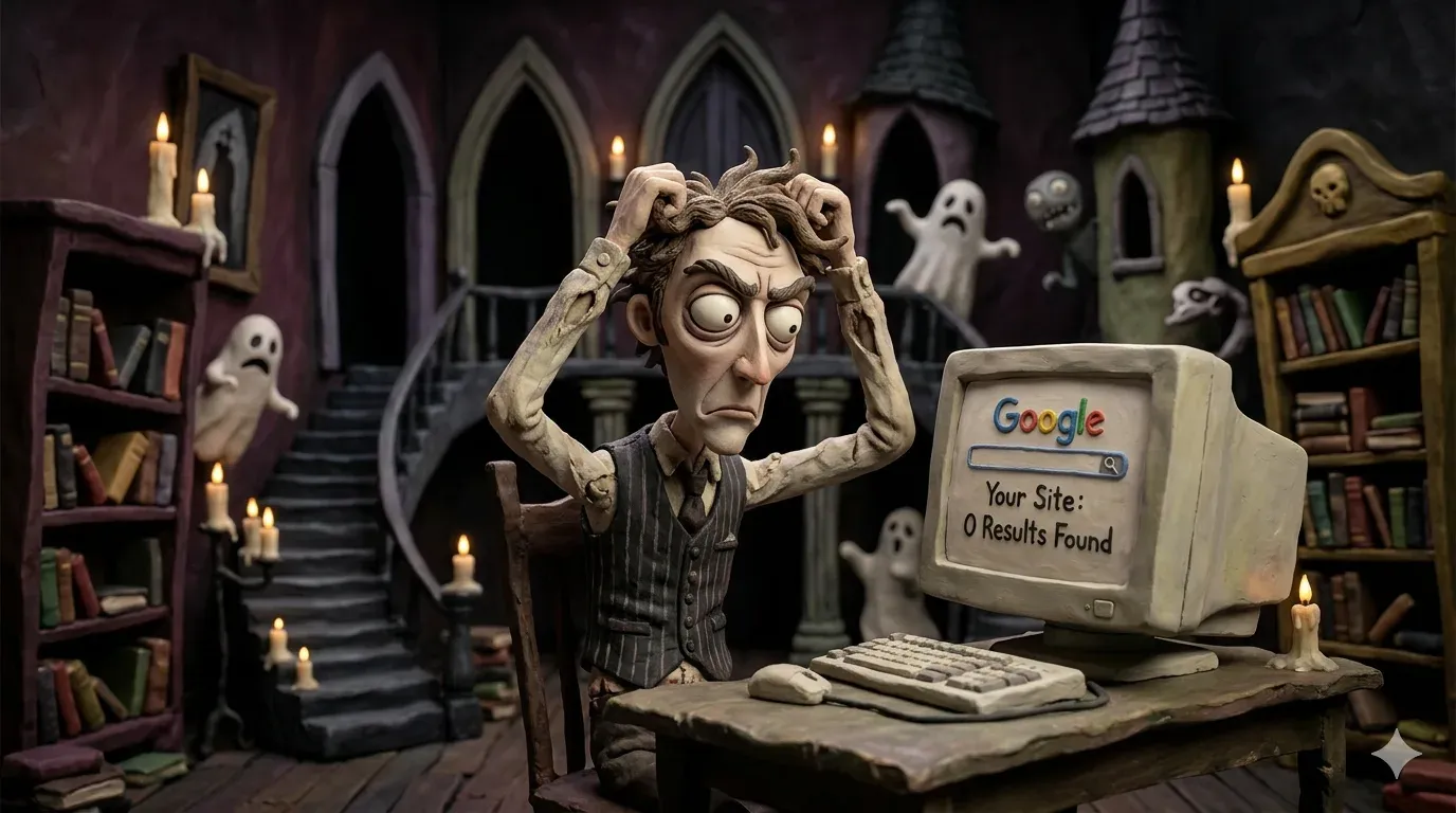 Pantalla de Google Search Console mostrando errores de indexación