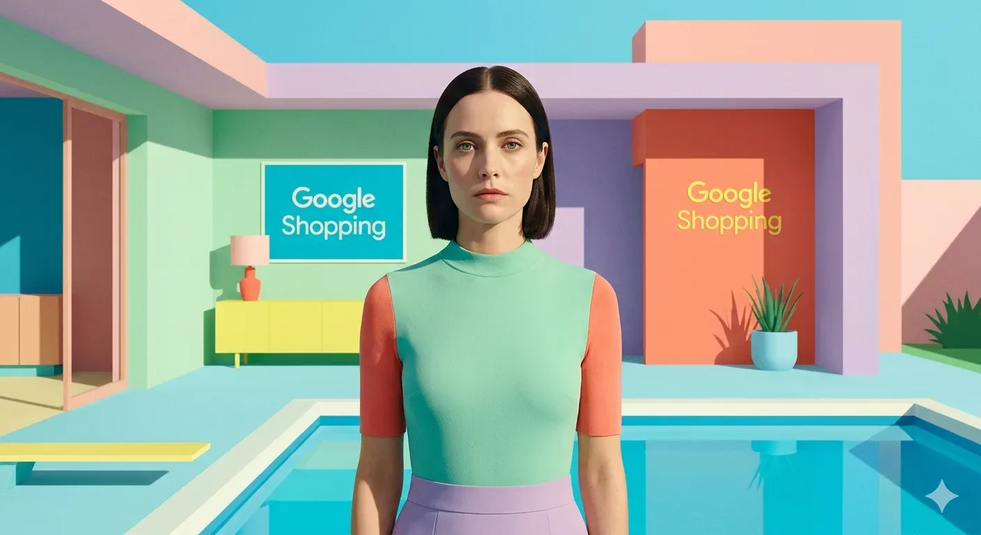 Diagrama de estructura de campañas Google Shopping con Standard Shopping y Performance Max en paralelo