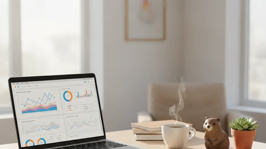 Pantalla de Claude analizando un dashboard de Google Ads junto a una hoja de notas de consultor